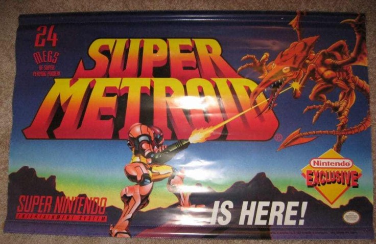 ORIGINAL-Super-NES-Vinyl-Super-Metroid-Banner-1994